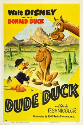 Dude Duck movie poster (1951) pillow