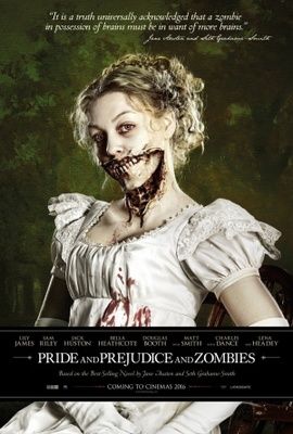 Pride and Prejudice and Zombies movie poster (2013) wood print