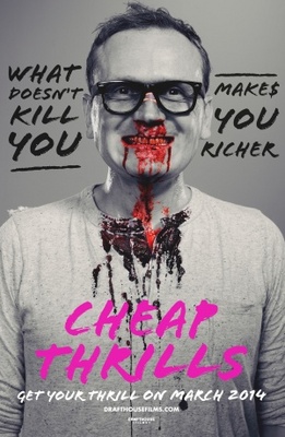 Cheap Thrills movie poster (2013) metal framed poster