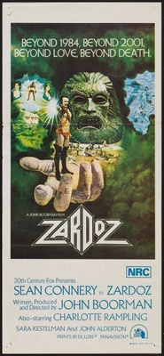 Zardoz movie poster (1974) Stickers MOV_a9f55c4e