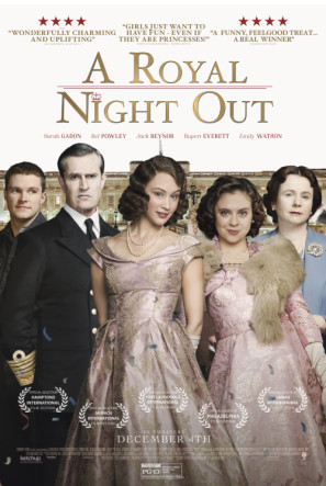 A Royal Night Out movie poster (2015) canvas poster