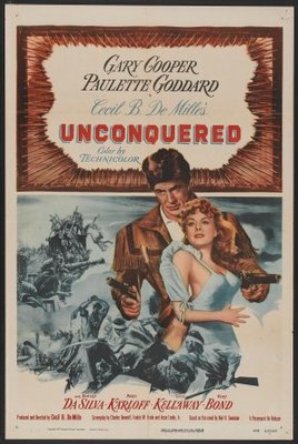Unconquered movie poster (1947) wood print