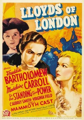 Lloyd's of London movie poster (1936) wood print