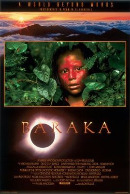 Baraka movie poster (1992) poster with hanger