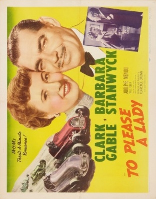 To Please a Lady movie poster (1950) metal framed poster