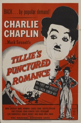 Tillie's Punctured Romance movie poster (1914) metal framed poster