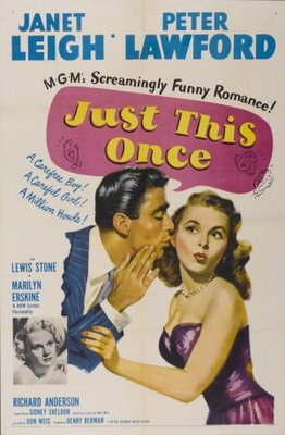 Just This Once movie poster (1952) poster