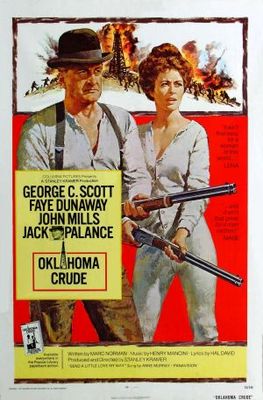 Oklahoma Crude movie poster (1973) metal framed poster