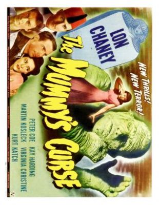 The Mummy's Curse movie poster (1944) wood print