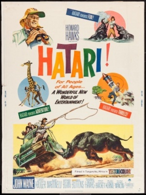 Hatari! movie poster (1962) poster with hanger
