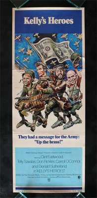 Kelly's Heroes movie poster (1970) metal framed poster