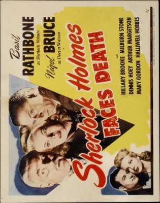 Sherlock Holmes Faces Death movie poster (1943) wooden framed poster