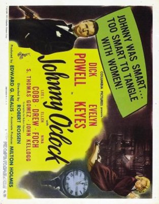 Johnny O'Clock movie poster (1947) metal framed poster