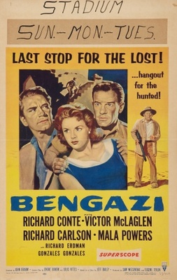 Bengazi movie poster (1955) wood print
