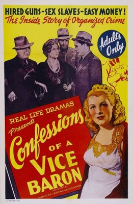 Confessions of a Vice Baron movie poster (1943) wood print