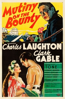 Mutiny on the Bounty movie poster (1935) wooden framed poster