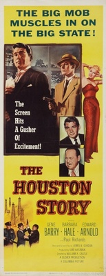 The Houston Story movie poster (1956) metal framed poster
