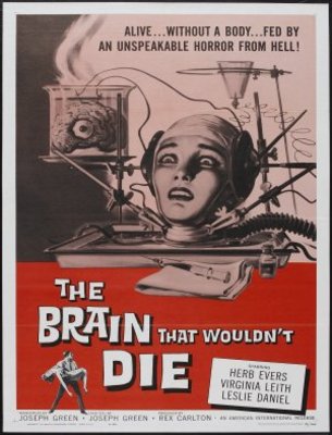 The Brain That Wouldn't Die movie poster (1962) tote bag