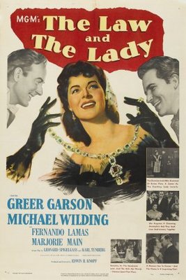 The Law and the Lady movie poster (1951) metal framed poster