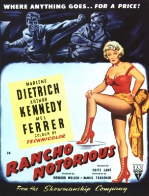 Rancho Notorious movie poster (1952) metal framed poster