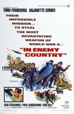 In Enemy Country movie poster (1968) canvas poster