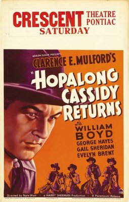 Hopalong Cassidy Returns movie poster (1936) canvas poster