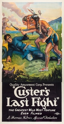Custer's Last Raid movie poster (1912) metal framed poster