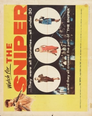 The Sniper movie poster (1952) canvas poster