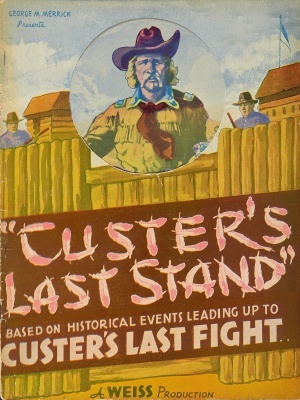 Custer's Last Stand movie poster (1936) metal framed poster