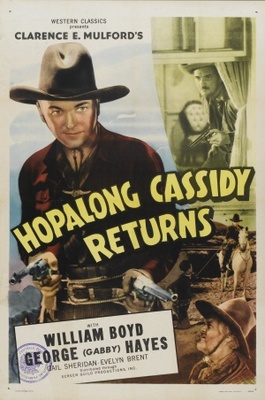 Hopalong Cassidy Returns movie poster (1936) wood print