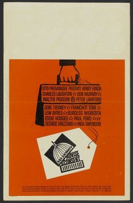 Advise & Consent movie poster (1962) poster with hanger