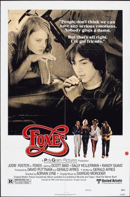 Foxes movie poster (1980) metal framed poster