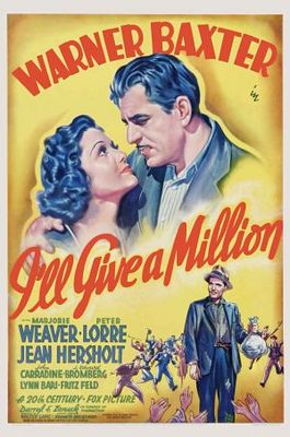 I'll Give a Million movie poster (1938) wooden framed poster
