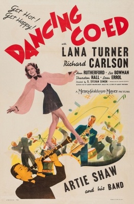 Dancing Co-Ed movie poster (1939) poster with hanger