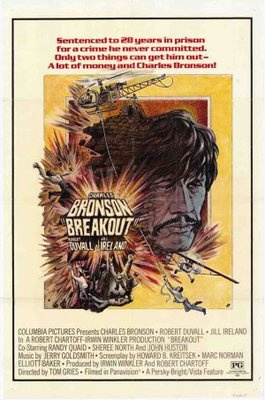 Breakout movie poster (1975) wooden framed poster
