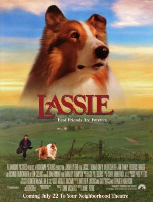 Lassie movie poster (1994) wooden framed poster