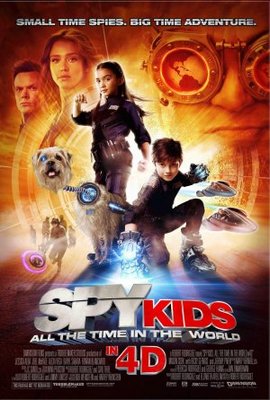 Spy Kids 4: All the Time in the World movie poster (2011) wooden framed poster