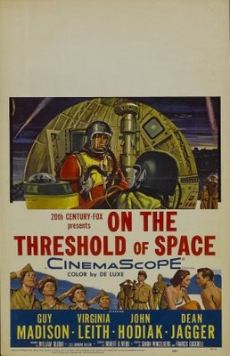 On the Threshold of Space movie poster (1956) poster with hanger