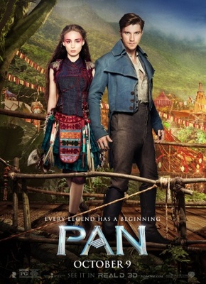 Pan movie poster (2015) Stickers MOV_ad020568
