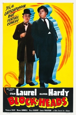 Block-Heads movie poster (1938) wood print