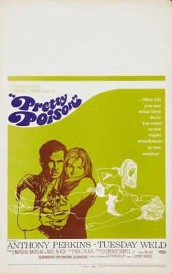 Pretty Poison movie poster (1968) metal framed poster