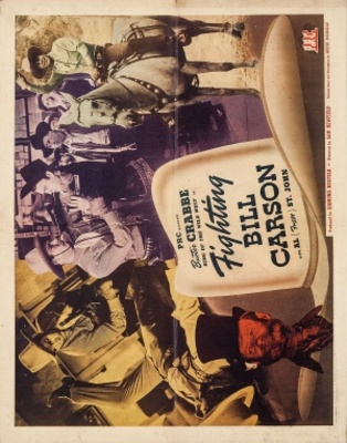 Fighting Bill Carson movie poster (1945) metal framed poster