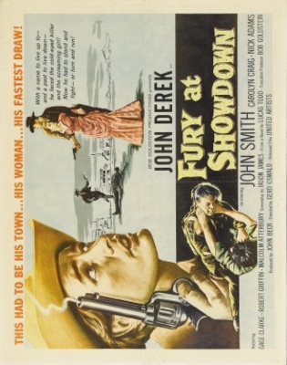 Fury at Showdown movie poster (1957) canvas poster