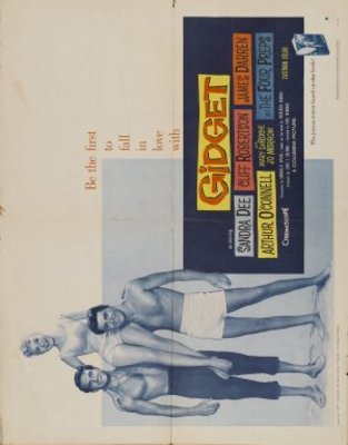 Gidget movie poster (1959) pillow