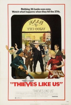 Thieves Like Us movie poster (1974) poster with hanger