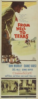 From Hell to Texas movie poster (1958) poster with hanger