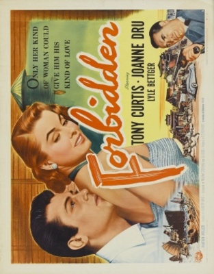 Forbidden movie poster (1953) wood print