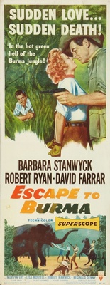 Escape to Burma movie poster (1955) poster with hanger