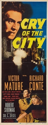Cry of the City movie poster (1948) tote bag