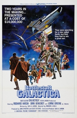 Battlestar Galactica movie poster (1978) poster with hanger